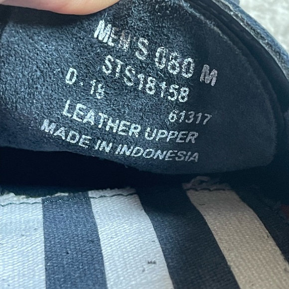 Sperry’s Top-Sider Navy Blue Suede Boat Shoes Men’s Size 8 - Picture 4 of 5